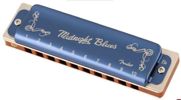 Fender Midnight Blues Harmonica Key of B Flat