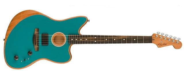 Fender American Acoustasonic® Jazzmaster®, Ocean Turquoise, Ebony Fingerboard