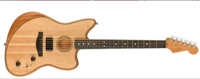 Fender American Acoustasonic® Jazzmaster®, Natural, Ebony Fingerboard