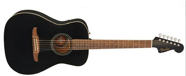 Fender Joe Strummer Campfire, Walnut Fingerboard, Matte Black