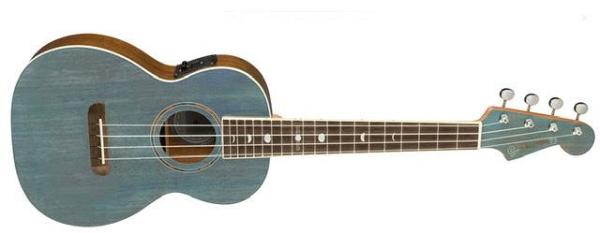 Fender Dhani Harrison Ukulele Walnut Fingerboard Turquoise