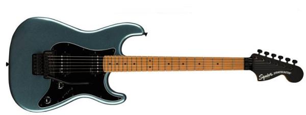Squier by Fender Contemporary Stratocaster HH FR Roasted MN Black Pickguard Gunmetal Metallic