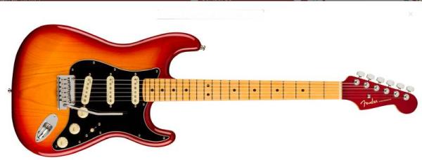 Fender American Ultra Luxe Stratocaster MN Plasma Red Burst