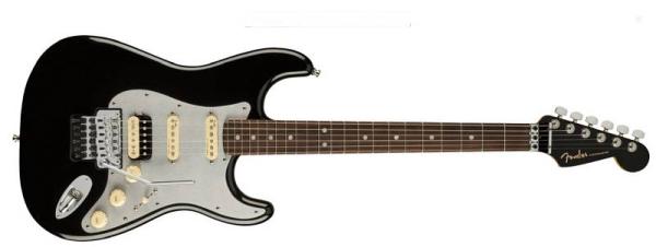 Fender American Ultra Luxe Stratocaster Floyd Rose HSS RW Mystic Black