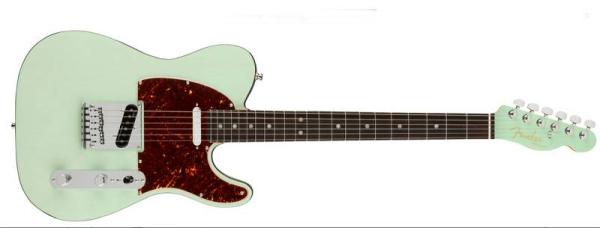 Fender American Ultra Luxe Telecaster RW Transparent Surf Green