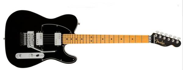Fender American Ultra Luxe Telecaster Floyd Rose HH MN Mystic Black
