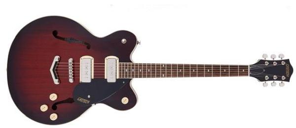 Gretsch G2622-P90 Streamliner Center Block Double-Cut P90 LRL Claret Burst