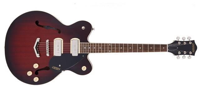 Gretsch G2622-P90 Streamliner Center Block Double-Cut P90 LRL Claret Burst