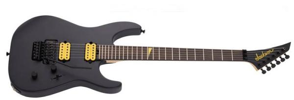 Jackson MJ Series Dinky DKR Eb Satin Black - chitarra elettrica nera opaca