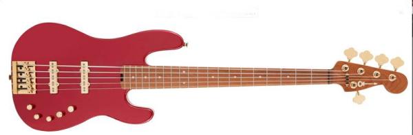 Charvel Pro-Mod San Dimas Bass JJ V Caramelized MN Candy Apple Red