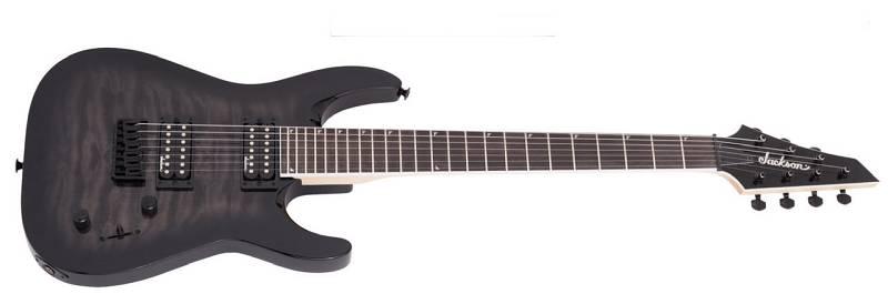 Jackson JS Series Dinky Arch Top JS22Q-7 DKA HT Amaranth Fingerboard Transparent Black Burst