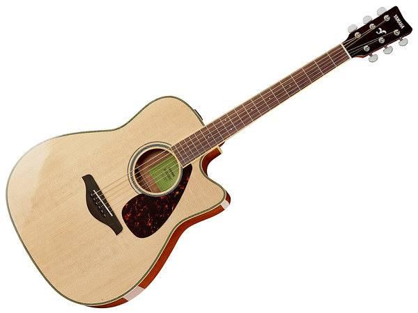 YAMAHA FGX80C NATURAL - Chitarra acustica elettrificata cutaway