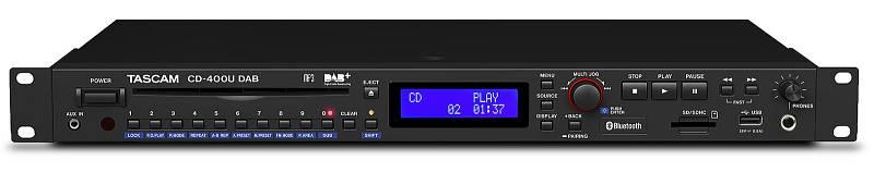 TASCAM CD-400U DAB - Lettore multimediale compatto con sintonizzatore DAB+/FM e ricevitore Bluetooth