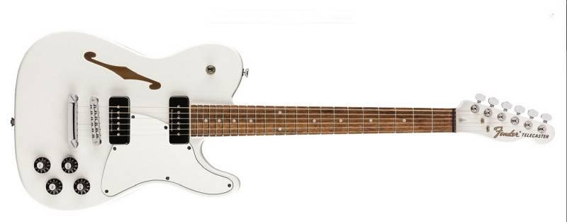 Fender Jim Adkins JA-90 Telecaster Thinline LRL White