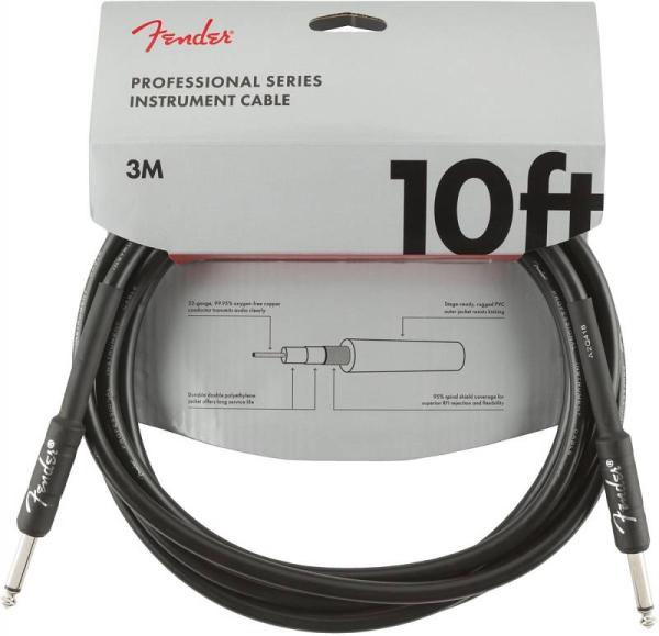 Fender Pro­fes­sional Cable 3m Black