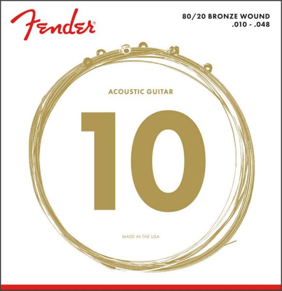 Fender 70XL 80/20 Bronze Acoustic Strings -corde chitarra acustica 10/48