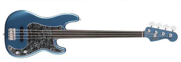 Fender Tony Franklin Fretless Precision Bass Eb Lake Placid Blue