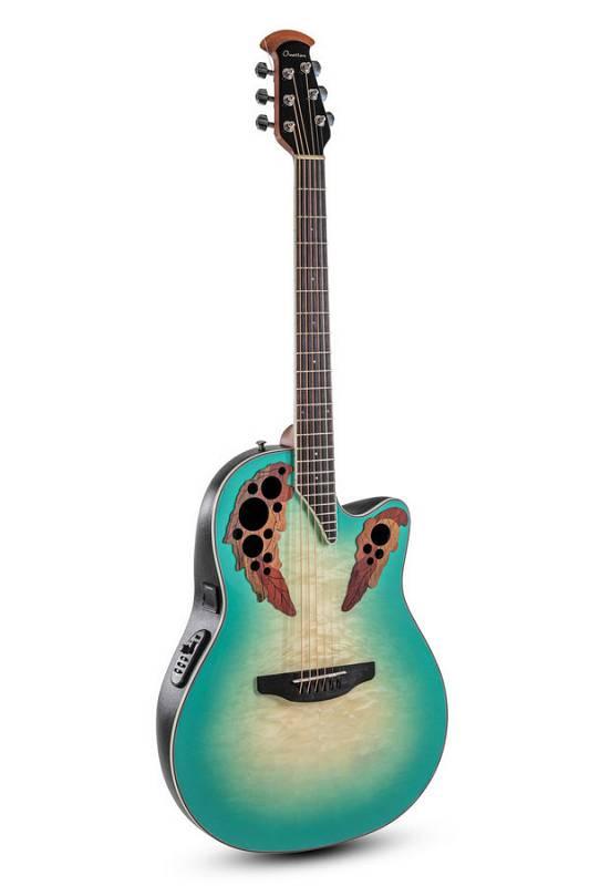 Ovation CE 44 X-9B Celebrity Elite Plus Mid Cutaway Mintburst - chitarra acustica elettrificata