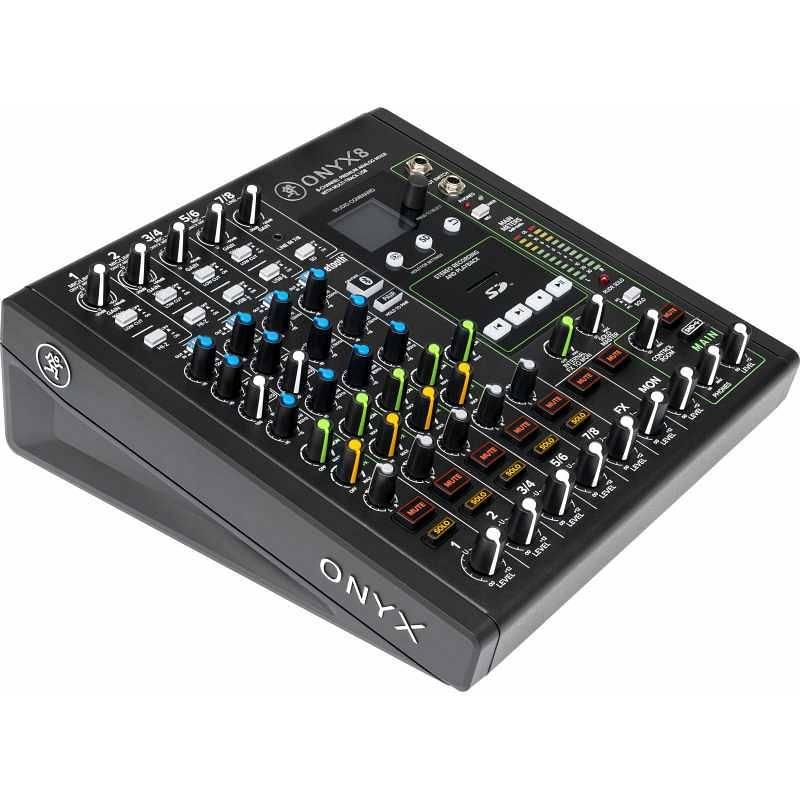 Mackie Onyx 8 - mixer analogico 8 canali con registrazione multitraccia e usb