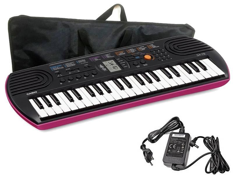 Casio SA-78 tastiera portatile con borsa e alimentatore