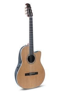 Ovation CS 24 C-4 Nero - Celebrity Standard Mid Cutaway - Chitarra classica elettroacustica