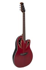 Ovation CE 48-RR Ruby Red Celebrity Super Shallow Cutaway Chitarra elettroacustica