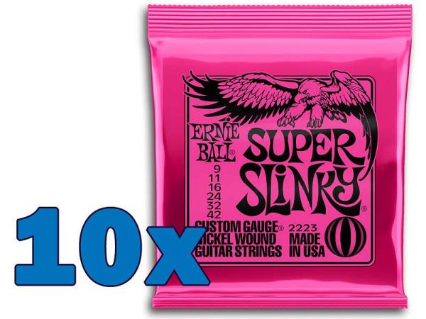 Ernie Ball 2223 OFFERTA 10 MUTE corde chitarra elettrica 9-42