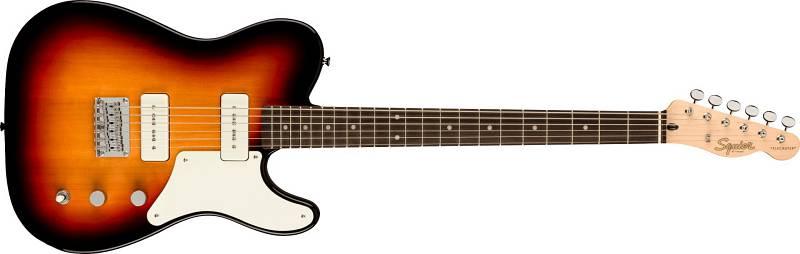 Squier by Fender Paranormal Baritone Cabronita Telecaster LRL Parchment Pickguard 3C Sunburst