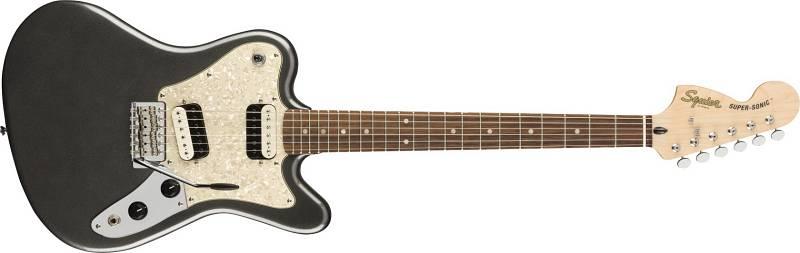 Squier by Fender Paranormal Super-Sonic LRL Graphite Metallic