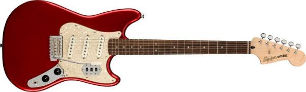 Squier by Fender Paranormal Cyclone LRL Pearloid Pickguard Candy Apple Red
