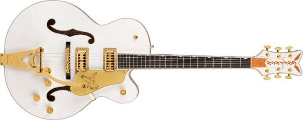 GRETSCH G6136TG Player Edition White Falcon con Bigsby GH EB  - chitarra semiacustica bianca