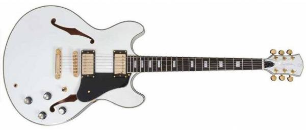 SIRE LARRY CARLTON H7 WHITE - chitarra semiacustica bianca stile 335