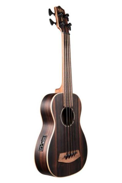 Kala UBASS-EBY-FS - Ukulele STRIPED EBONY ELETTRIFICATO - con borsa