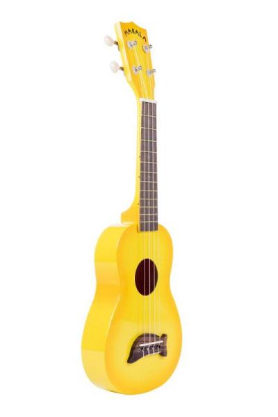 Kala Makala MK-SD/YLBURST - UKULELE SOPRANO DOLPHIN YELLOW BURST - con borsa