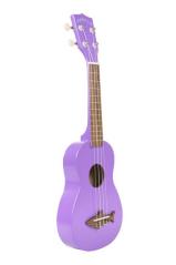 Kala Makala MK-SS/PUR - UKULELE SOPRANO SHARK SEA URCHIN PURPLE - con borsa