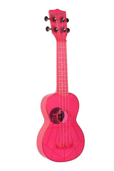 Kala KA-SWF-PK UKULELE SOPRANO WATERMAN FLUORESCENT WATERMELON PINK - con borsa