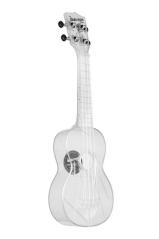 Kala KA-SWT UKULELE SOPRANO WATERMAN TRANSPARENT ICE - con borsa