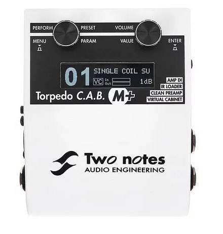 TWO NOTES Torpedo C.a.b. M+ - Simulatore Preamp/finale, Cassa, Di E Ir Loader