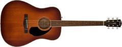 Fender PD-220E Dreadnought All Mahogany Ovangkol Fingerboard Aged Cognac Burst