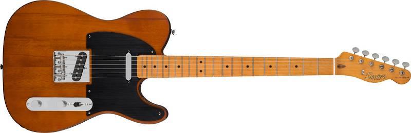 Squier by Fender 40th Anniversary Telecaster Vintage Edition MN Black Anodized Pickguard Satin Mocha