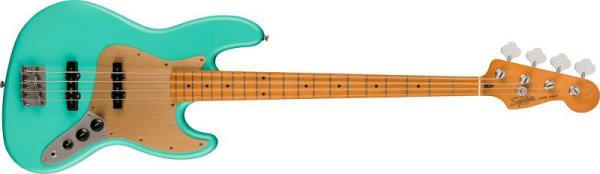 Squier by Fender 40th Anniversary Jazz Bass Vintage Edition MN Gold Anodized Pickguard Satin Seafoam Green