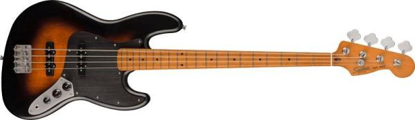 Squier by Fender 40th Anniversary Jazz Bass Vintage Edition MN Black Anodized Pickguard Satin Wide 2C Sunburst