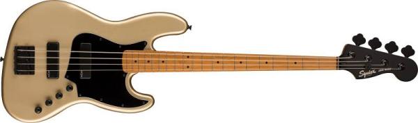 Squier by Fender Contemporary Active Jazz Bass HH Roasted MN Black Pickguard Shoreline Gold