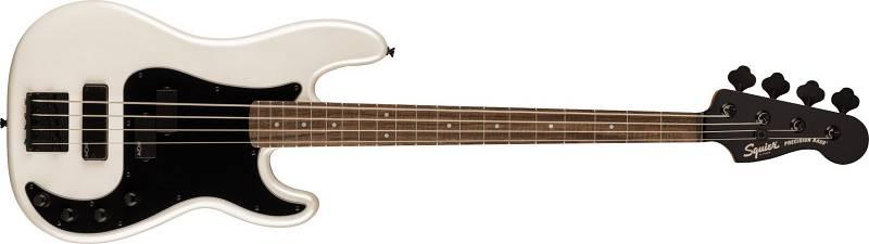 Squier by Fender Contemporary Active Precision Bass PH LRL Black Pickguard Pearl White