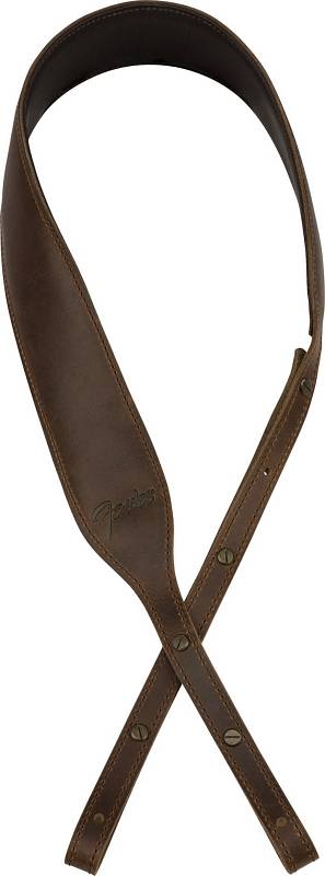 Fender Paramount Banjo Leather Strap, Brown