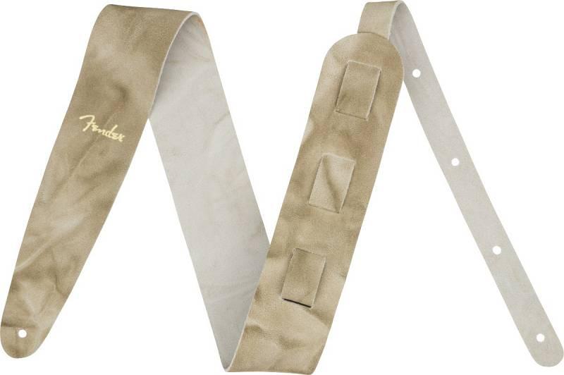 Fender Tie Dye Leather Strap Natural