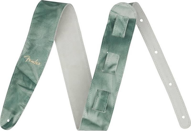 Fender Tie Dye Leather Strap Sage Green