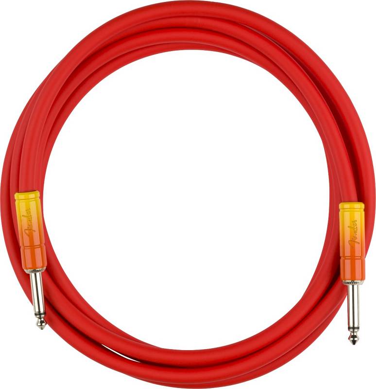 Fender Ombré Instrument Cable, Straight/Straight, 10', Tequila Sunrise