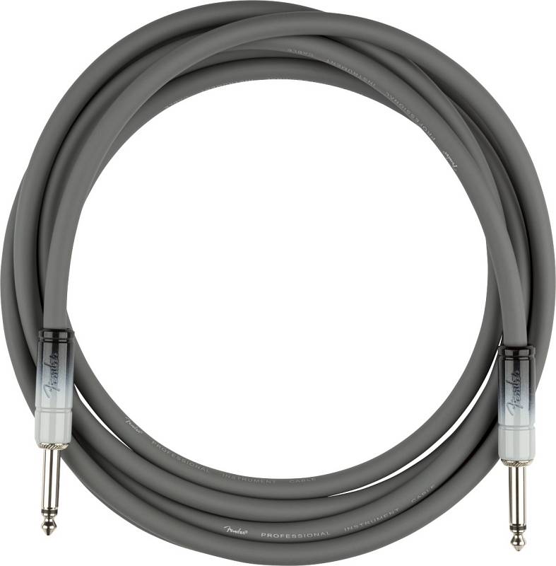 Fender Ombré Instrument Cable, Straight/Straight, 10', Silver Smoke