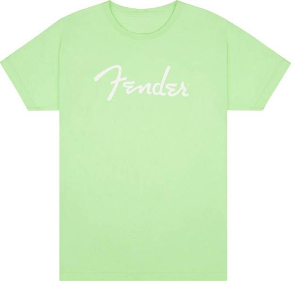 Fender Spaghetti Logo T-Shirt Surf Green - taglia M